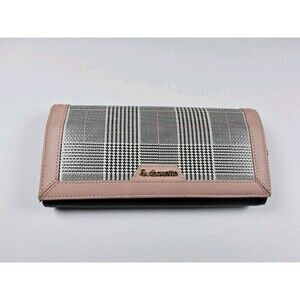 & Chouette Houndstooth Full Size Snap Wallet